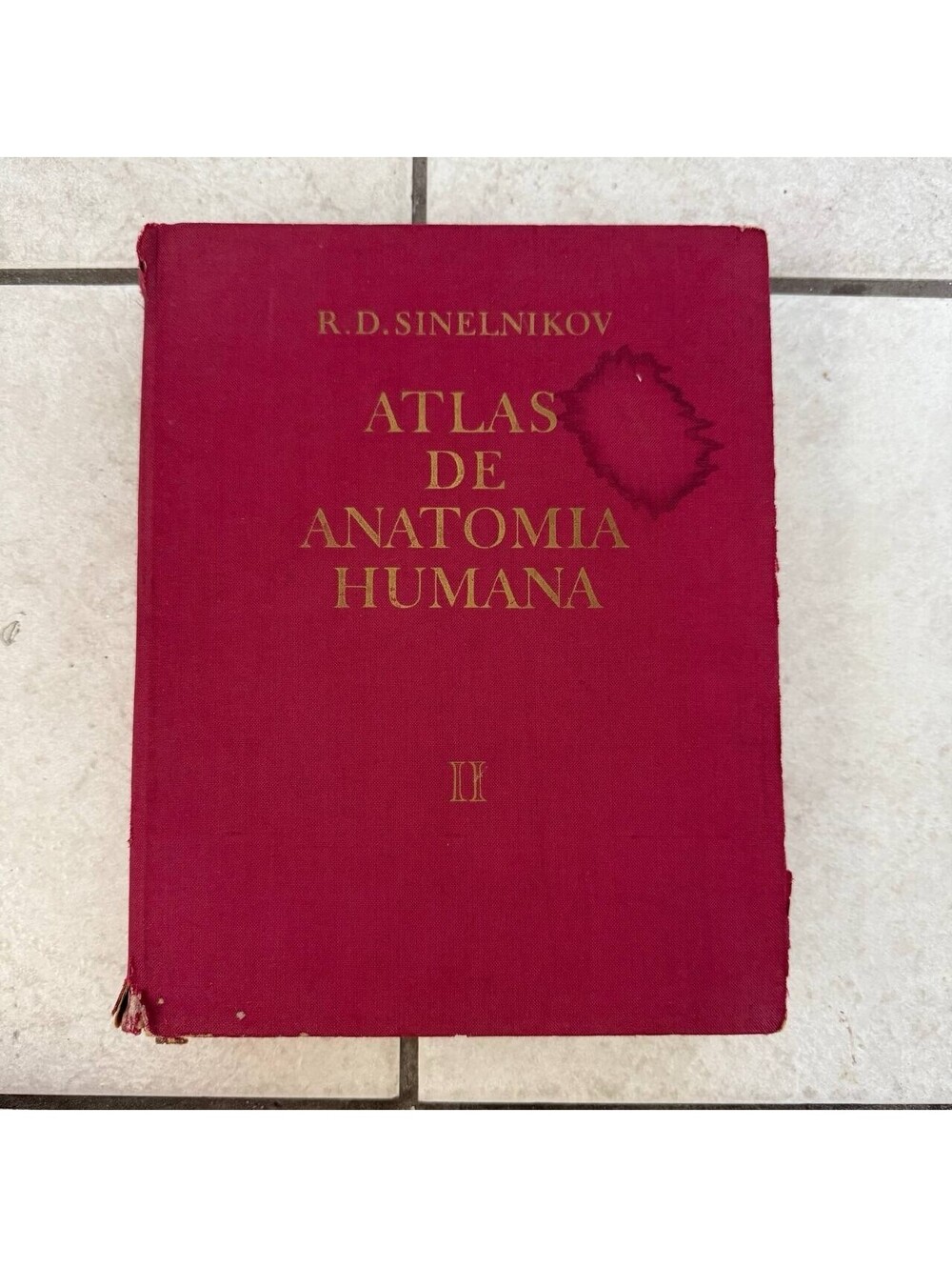 Atlas de Anatomía Humana III Spanish Edition Hardcover R D Sinelnikov 1976